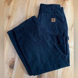 Black Carhartt carpenter pants